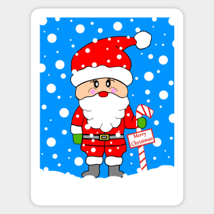 FUNNY Santa Claus Christmas Sticker